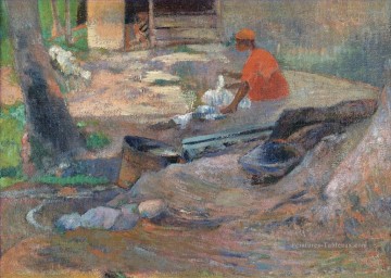 LE LITTLE WASHER Paul Gauguin Peinture à l'huile